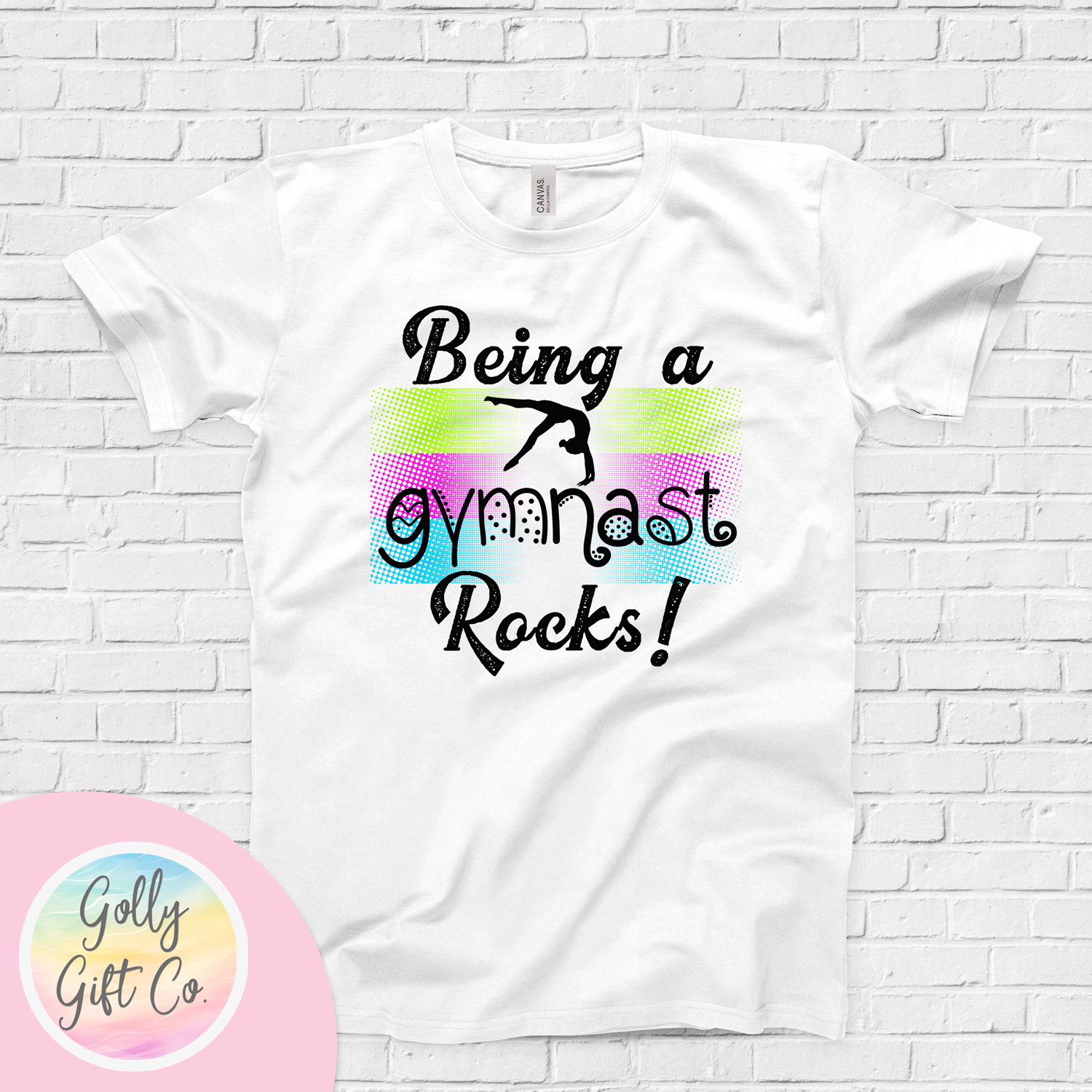 Being a Gymnast Rocks - Gymnastics T-Shirt (Bella Canvas) - Golly Gift Co