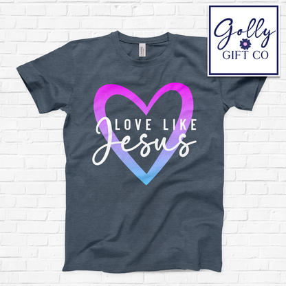 Love Like Jesus - Open Heart T-Shirt (Bella Canvas)