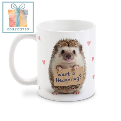 Want a HedgeHug Coffee Mug | Hedgehog Gift Coffee Mug | Gift for Her - Golly Gift Co