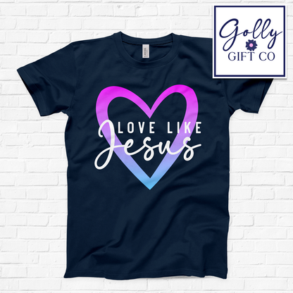 Love Like Jesus - Open Heart T-Shirt (Bella Canvas)