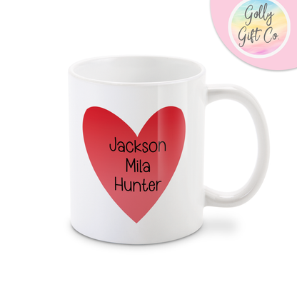 Personalized Coffee Mug Gift for Mom - Mom Life is the Best Life - Custom Coffee Mug with Kid's Names - Mother's Day / Christmas / Birthday - Golly Gift Co