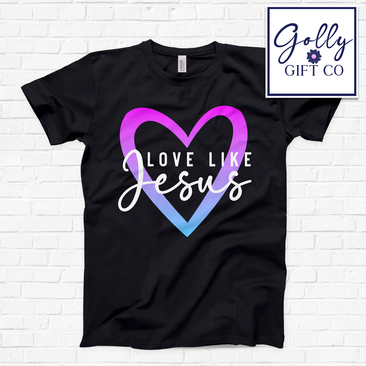 Love Like Jesus - Open Heart T-Shirt (Bella Canvas)