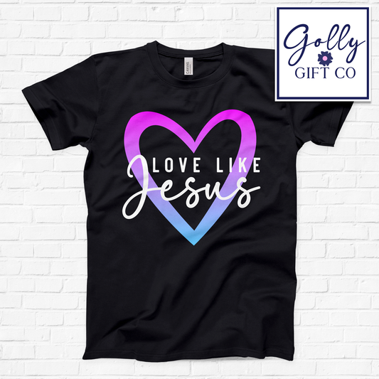 Love Like Jesus - Open Heart T-Shirt (Bella Canvas)